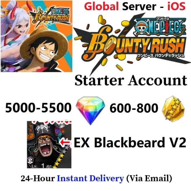 [Global - iOS] EX Blackbeard V2 + 5000-5500 Rainbow Diamonds + 500-700 Gold Fragments