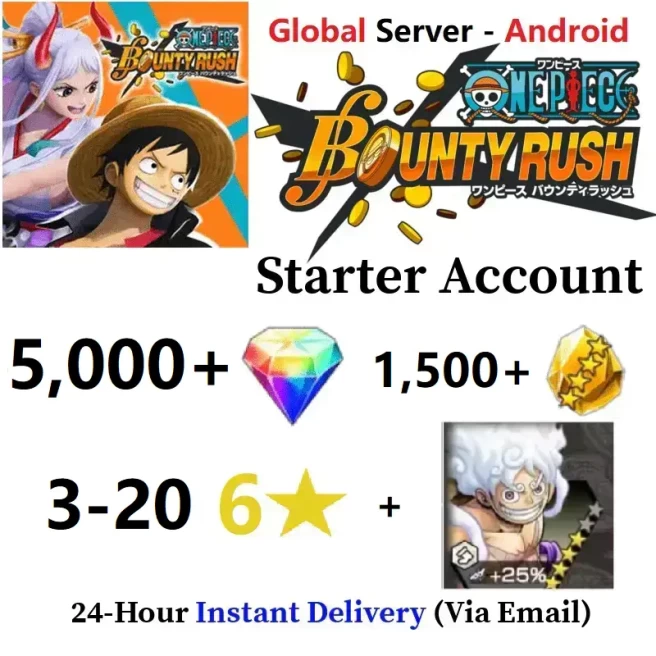 [Global - Android] 5000+ Rainbow Diamonds + 1500+ Gold Fragments + EX Gear 5 V2 + 3-20 6 Star Character - Starter Accounts