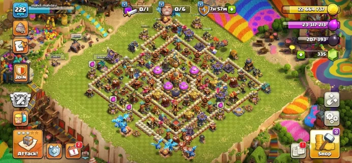 TH 16 Full Max, 5 Equipment Epic 1 Lv 27, Defense Max, Hero Max, Wall Max, 4 Hero Skin, Free Change Name