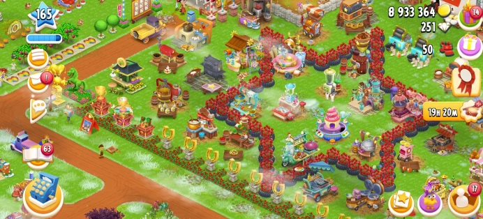 [Code 9273] Level 165 / Barn 5967 + 5819 Silo / Elite Farm Showcase: Rare Trophies & Custom Floral Designs