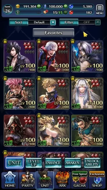 GLOBAL Rank26|Collab DMC(V,NeroTYK)+TopTierUnit(Lonardo,PogZero,Acended Roland,etc)|100k Crystal|2UR+15SSR ARK|CheckSS (LC948)