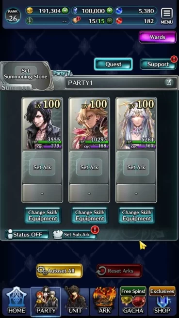 GLOBAL Rank26|Collab DMC(V,NeroTYK)+TopTierUnit(Lonardo,PogZero,Acended Roland,etc)|100k Crystal|2UR+15SSR ARK|CheckSS (LC948)