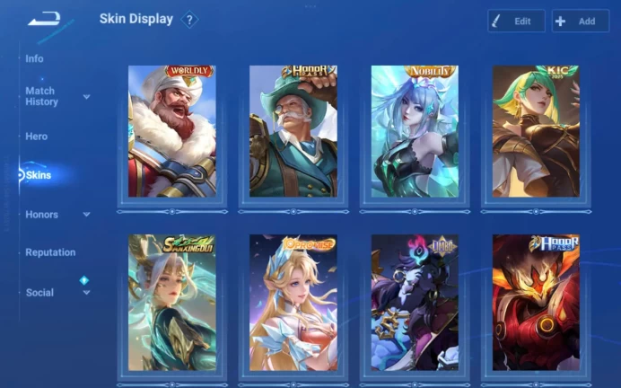 HOK134 | Global | Epic MVP 53* (S13) - 110 Heroes - 131 Skins