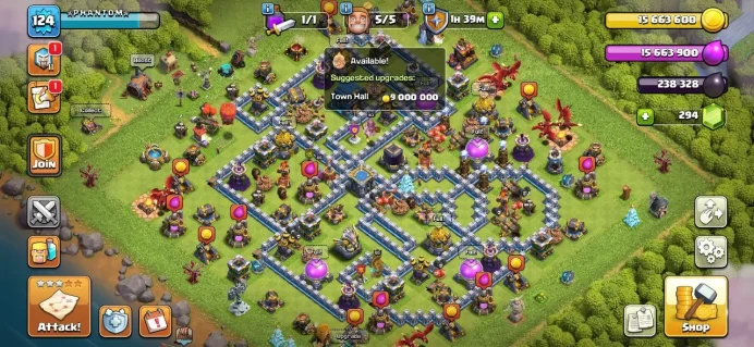 TH 12 Full Max, 2 Equipment Epic, Troops Full Max, 2 Hero Skin, All 100% Max, Magic Items