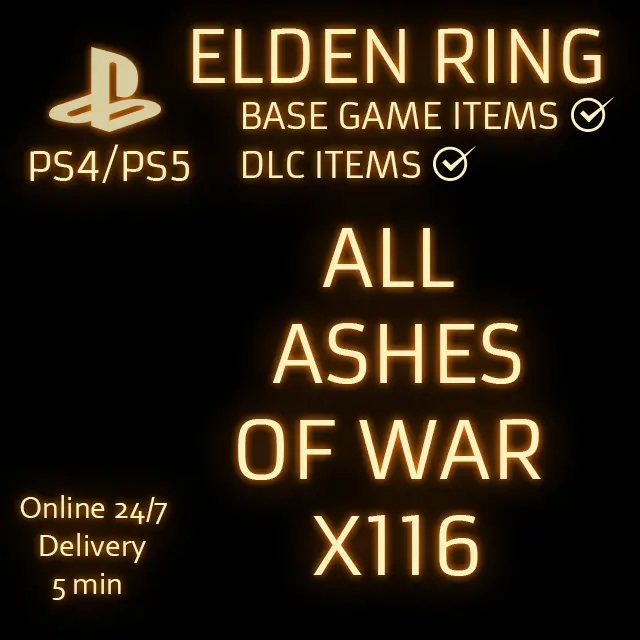 PS4/PS5 ELDEN RING ALL ASHES OF WAR X116
