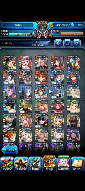 Global|Rank 124|35 Ascend|[Okarun,WH Fen,Houka,Shirou,Rosetta,Stark]+TW Summer Luvia&Rin,Chloe,Etc|Lpot 455|CheckSS(GS1831)