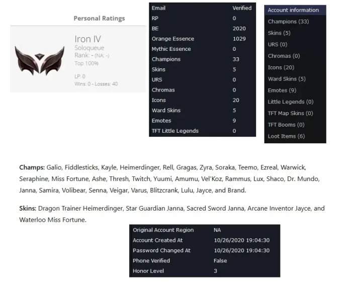 NA HANDLVLD Season 16 + IRON 4 ( 0 wins, 40 Losses)+BE:2K +33 CHAMPS+ Vanguard safe+ FULL ACCESS+ Instant Delivery A633