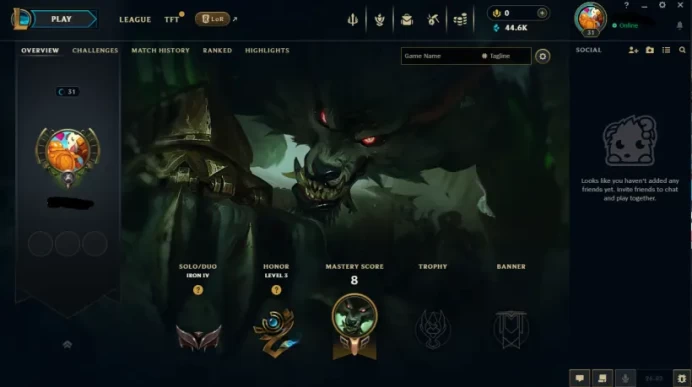 NA - SAFE SEASON16 IRON 4 0LP | 44600 BE | PLACEMENTS DONE | 0W 20L | INSTANT DELIVERY | LOW MMR | UNVERIFIED EMAIL | IRON IV | #2797