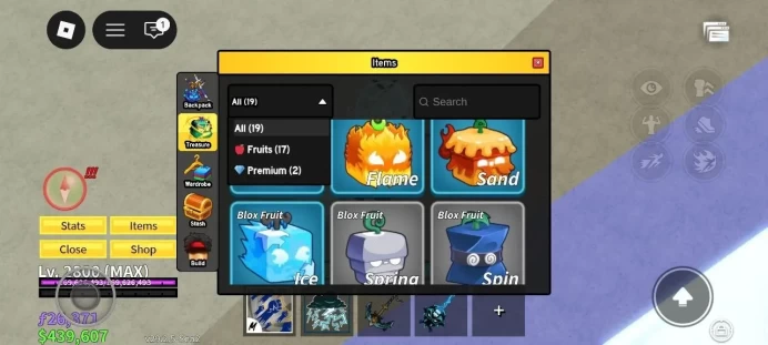 Global - Level 2800 - Money 42M - Swords 24 - Guns 11 - Fruits 13 - Code1135