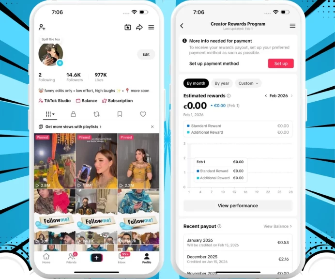 France Monetized Account Creator Rewards Program Active | 14k Real Followers 977k Likes | Real Screenshots + Full Access + Acc in Good Standing