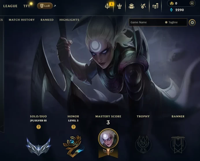 [EUW] S16! - SPLIT 1! - Silver 3 - 1 WİN - 0 Lose - 2.3K Be - Honor 3 - Ranked Ready - Unverified Email