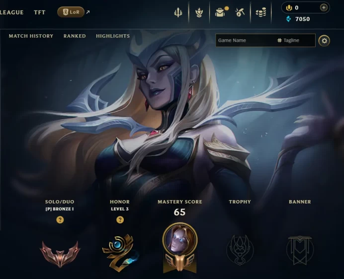 [EUW] S16! - SPLIT 1! - Bronze 1 - 1 WİN - 0 Lose - 7K Be - Honor 3 - Ranked Ready - Unverified Email