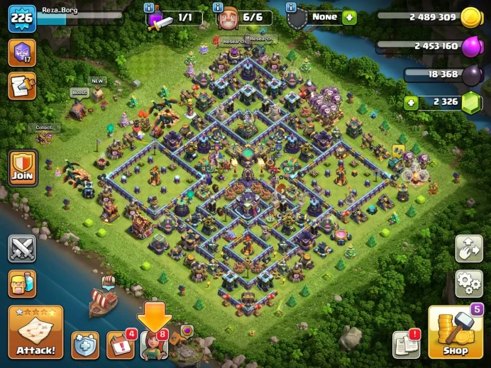 Th 15 max/Hero(81.85.60.58.33) wall max(16) Defend strong/2300 gem/Lifetime warranty(C2140)