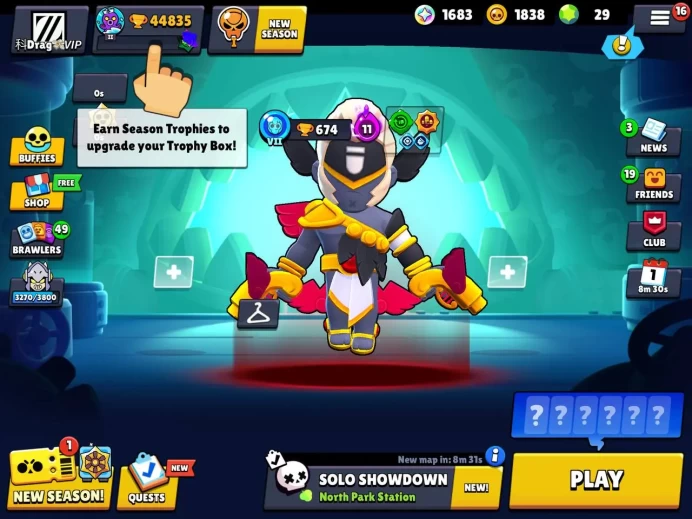 44 k cup/80 brawl /29 brawl max(16 hypercard)92 skin /1800 coin/Lifetime warranty(C2142)