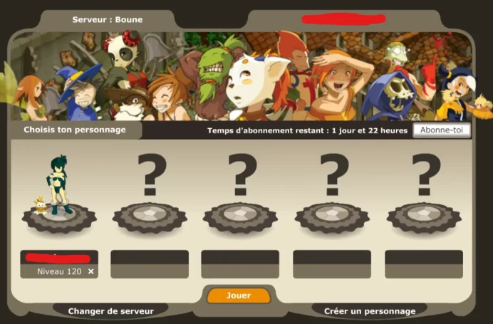 Sadida LVL 122 Boune- Non Certifié - Sécurité 100% !