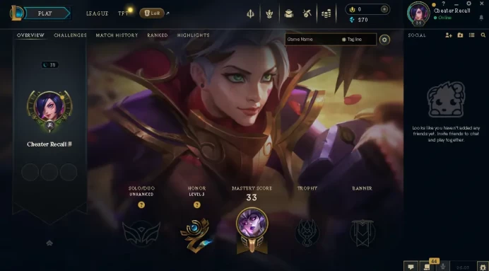 EUW -(S16) UNRANKED - 27 Champ - 4 Good Skins - HONOR 3 - S9 ACC - HANDMADE - FULL ACCES - LIFETIME WARRANTY - CHEAP
