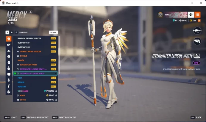OVERWATCH LEAGUE WHITE / Full Mail Access / see the picture / Please Read Description / evgsy
