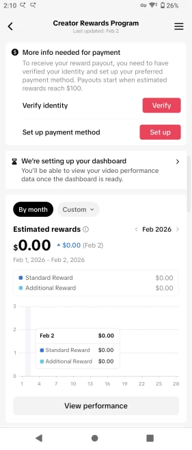 100% Monetized US Account Creator Rewards Program Active | 18k Real Followers 370k Likes| Real Screenshots + Full Access + Acc in Good Standing