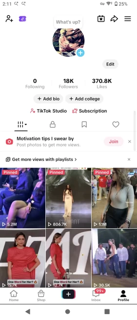 100% Monetized US Account Creator Rewards Program Active | 18k Real Followers 370k Likes| Real Screenshots + Full Access + Acc in Good Standing