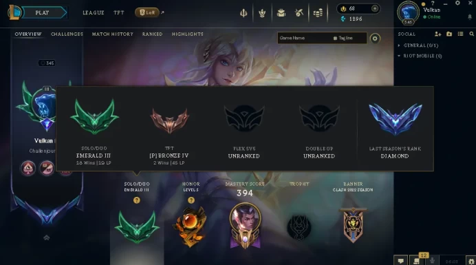 EUW -(S16) EMERALD 3 - LAST SEASON DIA 3 - 163 Champ - 119 Good Skins(2Ultimate, 9 Legendary, 56 Epic) - FULL ACCES - LIFETIME WARRANTY - CHEAP