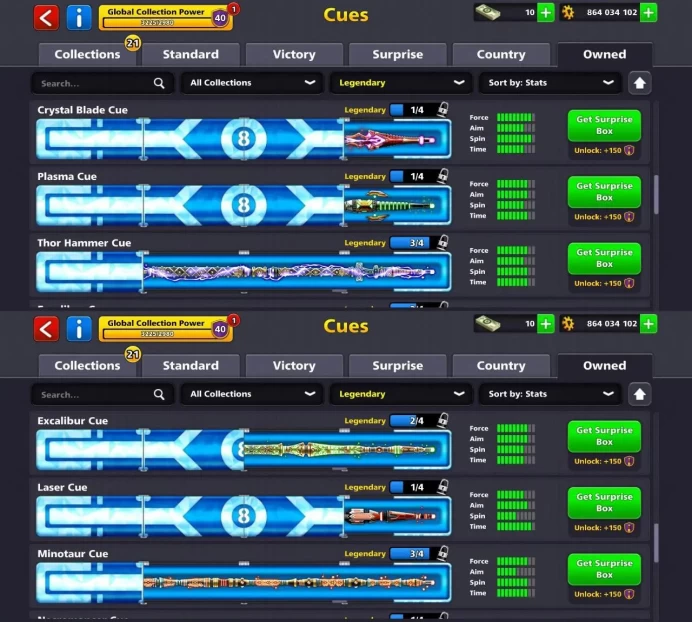Level 63 - Coin 864M - Cash 10 - Rank Veteran - Trophy 2152 - Legendary Cubes 3 - Lucky Shot 6x - Code1151