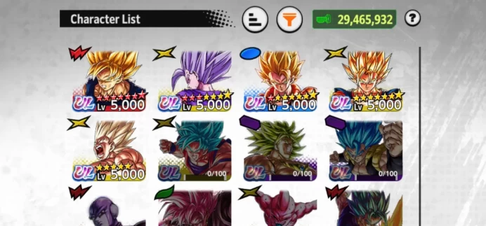 D891-IOS+Android-5 UL(Beast Gohan+SS Goku+S Vegito+S Gogeta)+18 Legends+Good Equipment+Team Fusion+Goku&Vegeta+Bardock Zen+God Goku Zen+God Goge