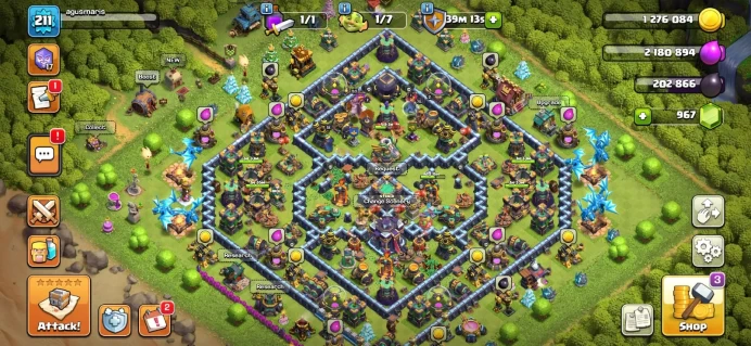 | TH 15 ACC | HEROES 65_75_52_53_18 | 1 EPIC EQUIPMENT | XP LVL 211 | FREE NC | BH 10 | 6 BUILDER UNLOCKED