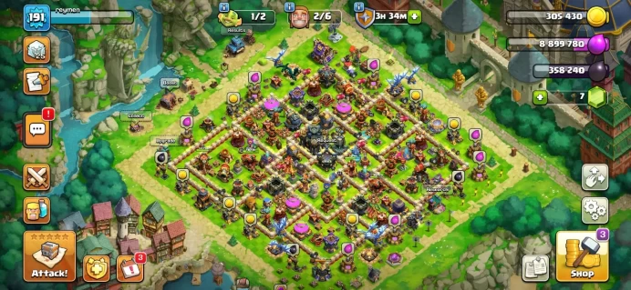 | SEXY TH 17 ACC | HEROES 95_95_56_67_45 | XP LVL 191 | 5 EPIC EQUIPMENTS | GG,MM MAX | 5 KING , 5 QUEEN , 5 WARDEN , 2 MP SKINS | FREE NC
