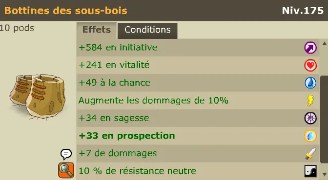 Boune>[ Bottines des sous-bois + Tranche des sous-bois + Anneau Bliteré +  Hache a Lamelles  ]  item Bon jet