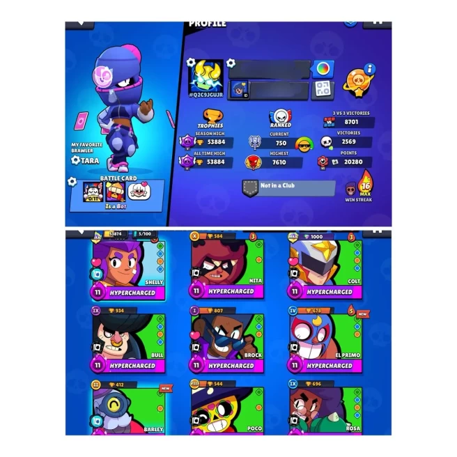 [LIFETIME WARRANTY] 53K TROPHY | 95 BRAWLER | 66 MAX | 45 HYPER | 310 SKINS | INSTANT DELIVERY | LIFETIME WARRANTY 