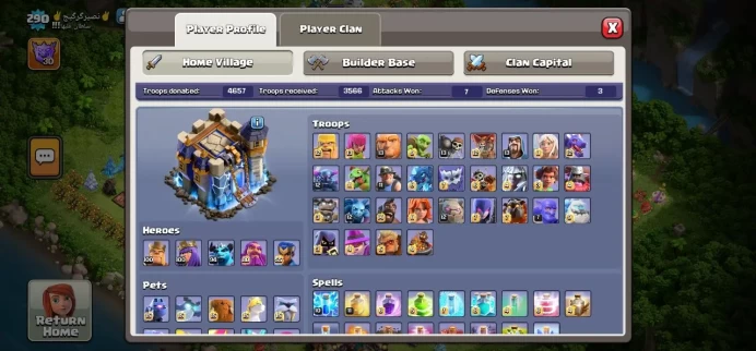 Clash of Clans (Android/ios) SC ID- [Big Sale] TH 18 - Level 290- Heroes(100/100/94/80/55) - Build 10- Cheapest price