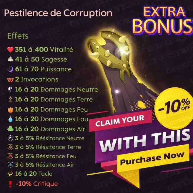 Brial>[Pestilence de Corruption] + Extra kamas !