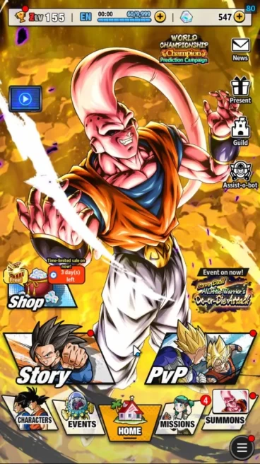 3,8M Total Power|LV 155|4 UL+ 14LL|SS Goku,Buu: Super Majin Vegeta,Fusion Zamasu | Android |CheckSS(DBL973)