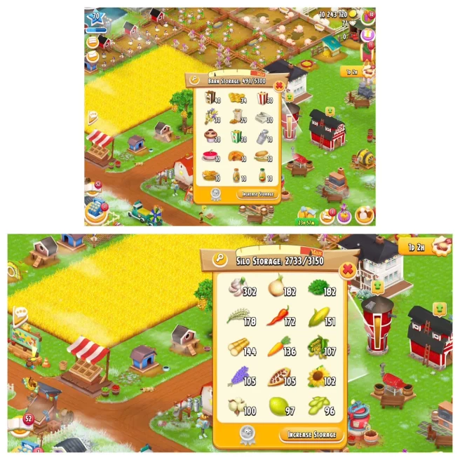 HD86 | Level 70 |  Barn Storage 5300 | Silo Storage 3150 | Coins 5M+ | Diamonds 71 |  Android & iOS -- Instant Delivery.
