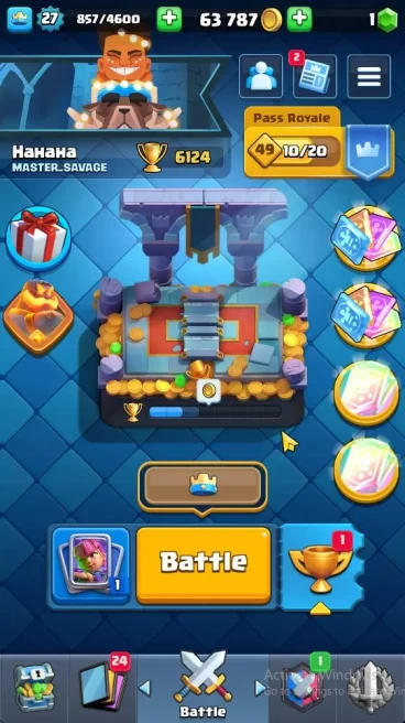 Lvl 27|Trophy 6124|KTL 10|Limited Skin|Card 99| 2 EVO 2 Champ 9 Legendary 29 Epic,30 Rare,29 Common|Take Email(CR1337)