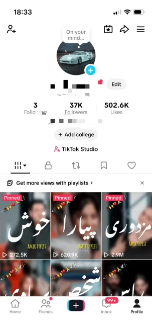 Instanly Delivery/ Monetized 37K Followers+500K Likes Account/ Creator Rewards Program Activated/ Live Stream/ Full Access