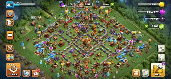 | TH 16 ACC | HEROES 89_95_59_66_40 | XP LVL 224 | NC 1000 | 2 EPIC EQUIPMENTS | BH 10 | 6 BUILDER UNLOCKED