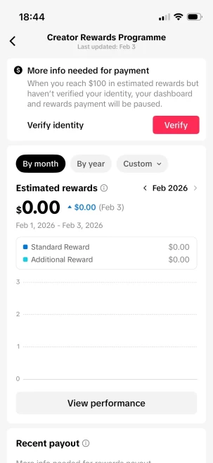Instanly Delivery/ Monetized 67K Followers+440K Likes Account/ Creator Rewards Program Activated/ Live Stream/ Full Access