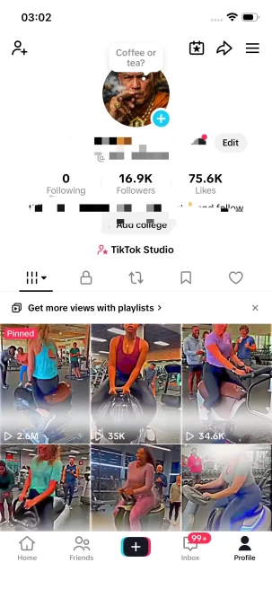 Instanly Delivery/ Monetized 16K Followers+70K Likes Account/ Creator Rewards Program Activated/ Live Stream/ Full Access