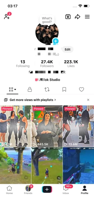 Instanly Delivery/ Monetized 27K Followers+220K Likes Account/ Creator Rewards Program Activated/ Live Stream/ Full Access