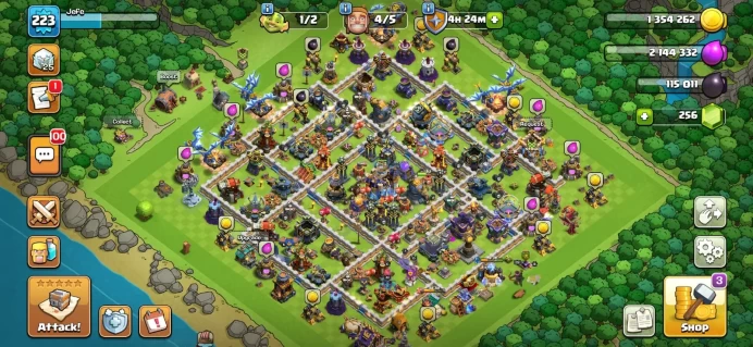 | TH 18 ACC | HEROES 26_28_41_19_11 | XP LVL 223 | NC 500 | 3 EPIC EQUIPMENTS | BH 10 | BEST FOR DONATIONS 