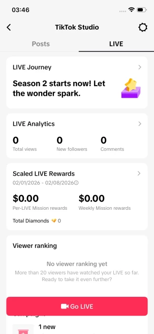 Instanly Delivery/ Monetized 23K Followers+800K Likes Account/ Creator Rewards Program Activated/ Live Stream/ Full Access