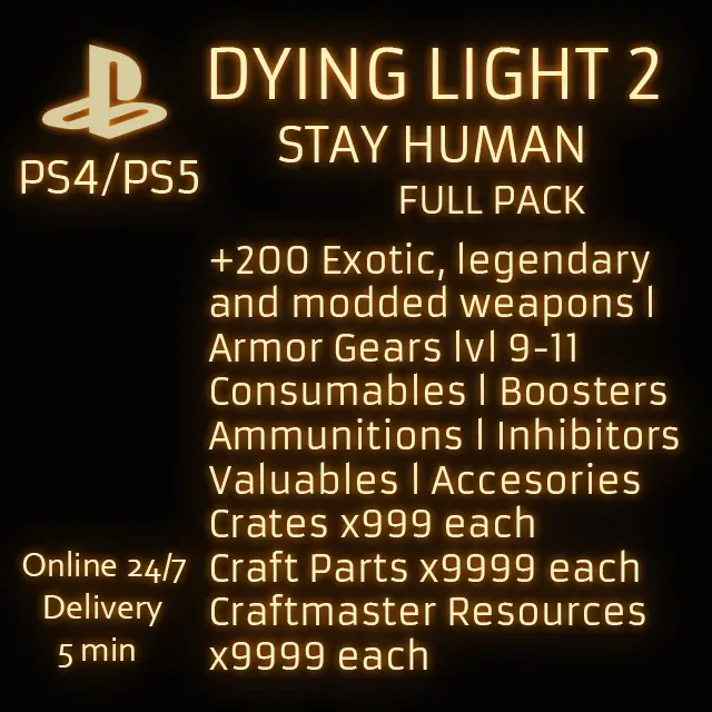 (PS4/PS5) Dying Light 2 Stay Human FULL PACK