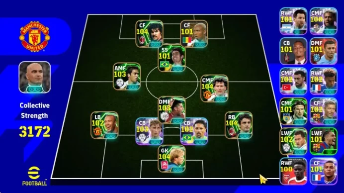 Mobile|Bryan Robson,Desire Doue Blitz Curler,Ruud Gullit Low Screamer,Oliver Kahn GK Spirit Roar,D Huijsen,Etc|TakeEmail(EF1245)