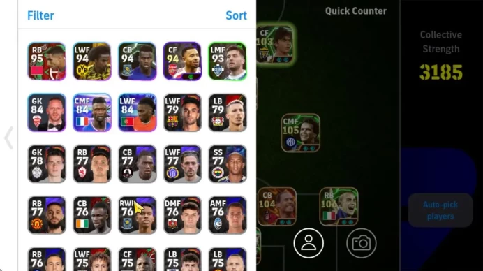 Mobile|Virgil Van Djik(Long-Reach Tackle),Lothar Mattaus(Phenom Pass),Kevin De Bruyn (Phenom pass),Etc|TakeEmail|(EF1243)