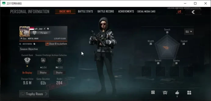 [MOBILE] Lv30|SV 9M|CV 5M|AK 74N,F2000 Shadow,Mosin Grave,Etc|Gear Skin|CN OFF|Infinite|Check SS (AB2505)
