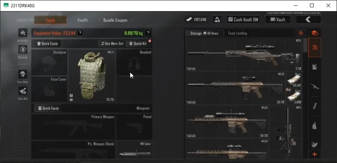 [MOBILE] Lv30|SV 9M|CV 5M|AK 74N,F2000 Shadow,Mosin Grave,Etc|Gear Skin|CN OFF|Infinite|Check SS (AB2505)