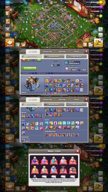 R130- TH18 Near Max | XP 246 | BK105 AQ100 MP91 GW79 RC50 | 9 Heroes Skins & 14 Epic Equipment | 100% Secure SCID | iOS & Android