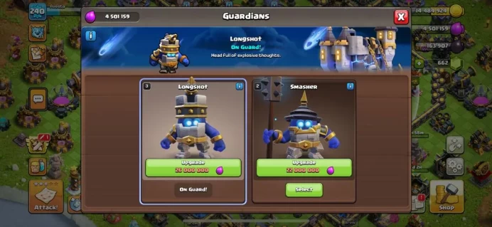 SPECIAL TH 18 (MAX) SAFE , EPIC EQUIPMENT MAX , BUILDERS MAX , FULL MAGIC , SKIN HERO , (201)