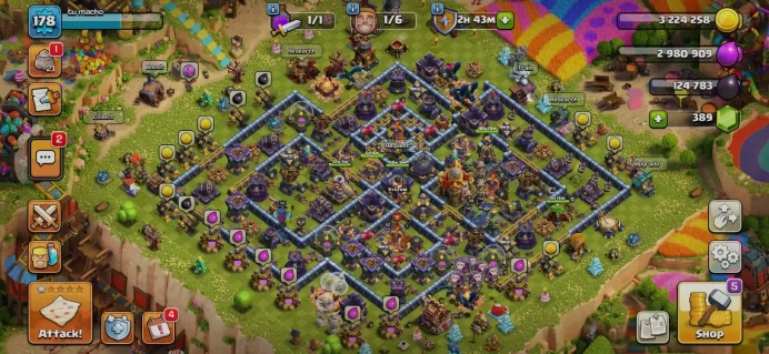 | GOOD TH 16 ACC | HEROES 62_53_51_45_30 | 9 EPIC EQUIPMENTS | XP LVL 178 | FREE NC | 745 CWL MEDALS | MAGIC ITEMS STACKED